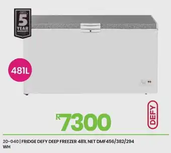 Fair Price FRIDGE DEFY DEEP FREEZER NET DMF456/382/294 offer