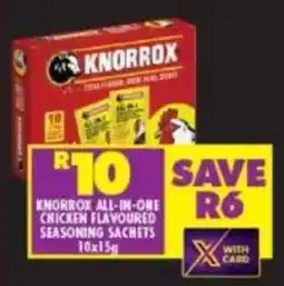 Shoprite Knorrox all-in-one chicken flavoured seasoning sachets offer