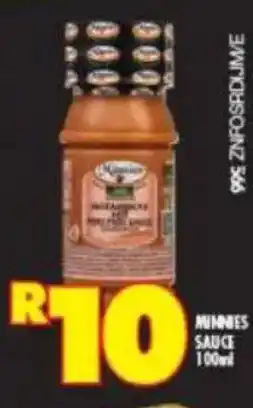 Shoprite Minnies sauce offer