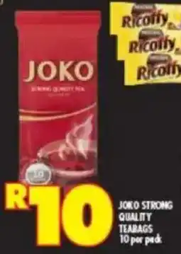 Shoprite Joko strong quality teabags offer