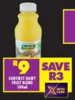 Shoprite Sunfirst dairy fruit blend offer