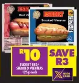 Shoprite Eskort red/ smoked viennas offer