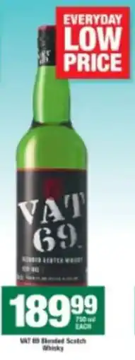 Agrimark VAT 69 Blended Scotch Whisky offer