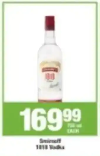 Agrimark Smirnoff 1818 Vodka offer