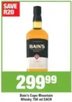 Agrimark Bain's Cape Mountain Whisky offer