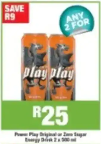 Agrimark Power Play Original or Zero Sugar Energy Drink offer