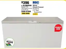 OK Furniture KIC White Chest Freezer offer