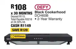 OK Furniture DEFY Black Cookerhood offer