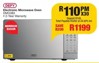 OK Furniture DEFY Electronic Microwave Oven offer