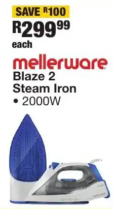 OK Furniture Mellerware Blaze 2 Steam Iron offer