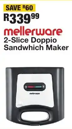 OK Furniture Mellerware 2-Slice Doppio Sandwhich Maker offer