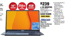 OK Furniture MECER MyLife Intel Celeron CELERON Notebook offer