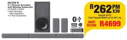 OK Furniture SONY 5.1-Channel Soundbar with Wireless Subwoofer offer