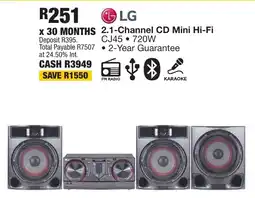 OK Furniture LG 2.1-Channel CD Mini Hi-Fi offer