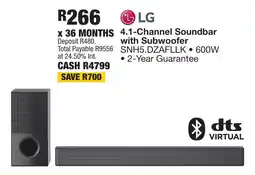 OK Furniture LG 4.1-Channel Soundbar with Subwoofer offer