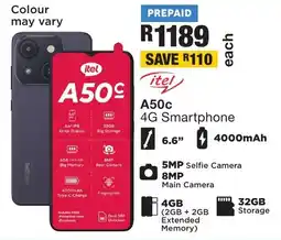 OK Furniture Itel A50c 4G Smartphone offer