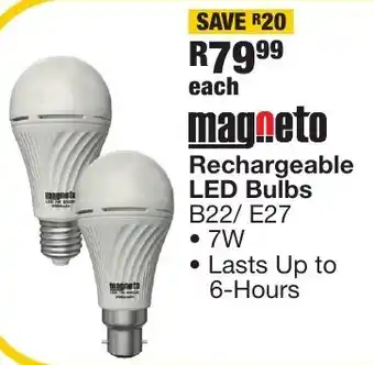 OK Furniture Magneto Rechargeable LED Bulbs offer