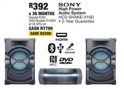 OK Furniture SONY High Power Audio System offer