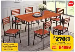 OK Furniture 7-Piece Fusion Dining-Room Suite offer