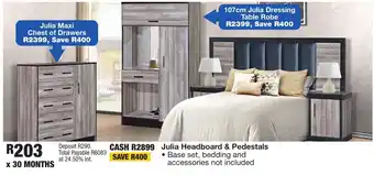 OK Furniture Julia Headboard & Pedestals offer