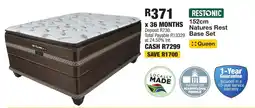 OK Furniture RESTONIC 152cm Natures Rest Base Set offer