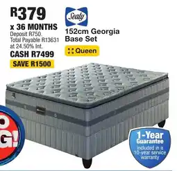 OK Furniture Sealy 152cm Georgia Base Set offer