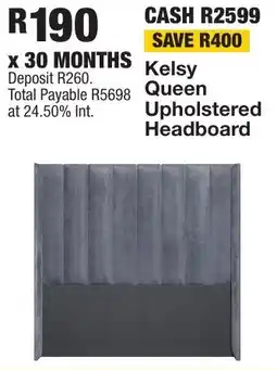 OK Furniture Kelsy Queen Upholstered Headboard offer