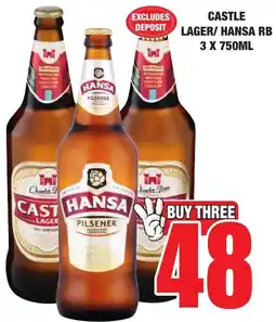 Boxer Liquors Castle lager/ hansa rb offer