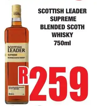 Boxer Liquors Scottish leader supreme blended scoth whisky offer