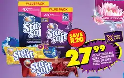 Shoprite Sta-soft regular/ ultra concentrate fabric softener refill offer