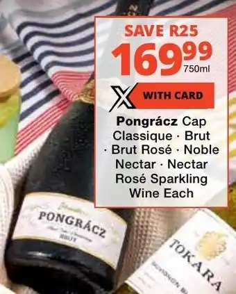 Checkers Liquor Shop Pongrácz Cap Classique Brut offer