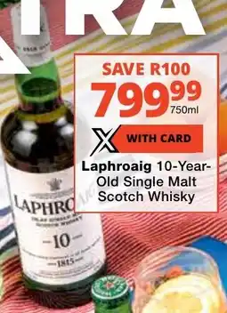 Checkers Liquor Shop Laphroaig 10-Year- Old Single Malt Scotch Whisky offer