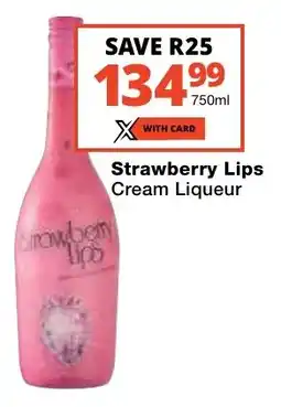 Checkers Liquor Shop Strawberry Lips Cream Liqueur offer