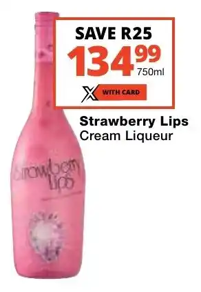 Checkers Liquor Shop Strawberry Lips Cream Liqueur offer