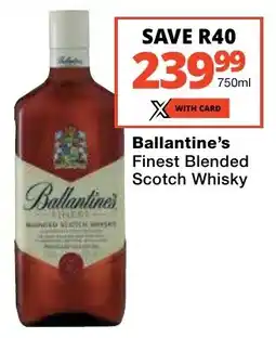 Checkers Liquor Shop Ballantine's Finest Blended Scotch Whisky offer