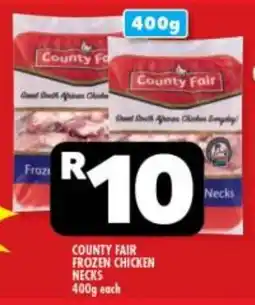 Usave County fair frozen chicken necks offer