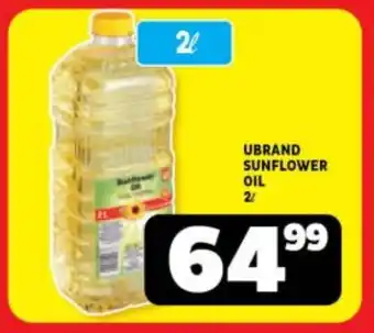 Usave Ubrand sunflower oil offer