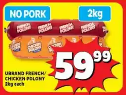 Usave Ubrand french/ chicken polony offer