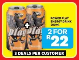 Usave Power play energy drink offer