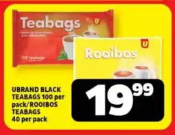 Usave Ubrand black teabags/Rooibos teabags offer