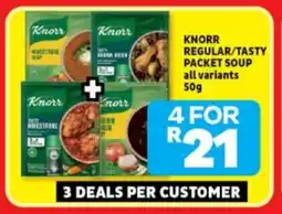 Usave Knorr regular/tasty packet soup all variants offer