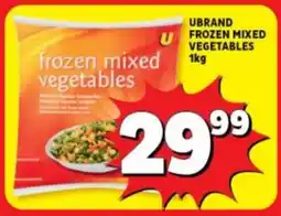 Usave Ubrand frozen mixed vegetables offer