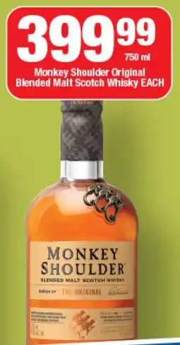 OK Liquor Monkey Shoulder Original Blended Malt Scotch Whisky offer