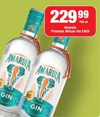 OK Liquor Amarula Premium African Gin offer