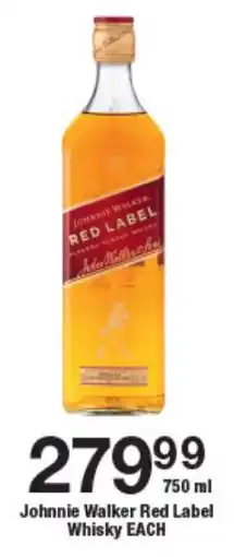 OK Liquor Johnnie Walker Red Label Whisky offer