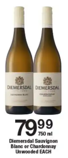 OK Liquor Diemersdal Sauvignon Blanc or Chardonnay Unwooded offer