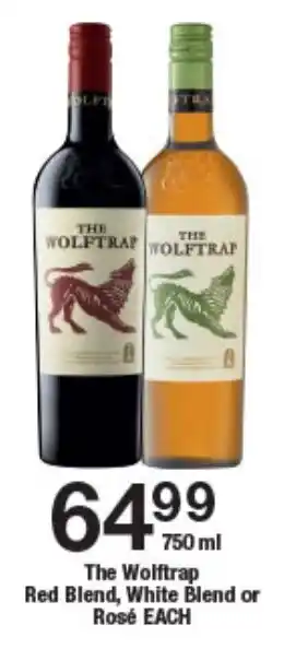 OK Liquor The Wolftrap Red Blend, White Blend or Rosé offer