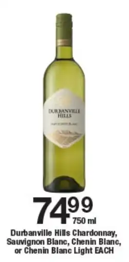 OK Liquor Durbanville Hills Chardonnay, Sauvignon Blanc, Chenin Blanc, or Chenin Blanc Light offer