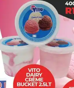 1UP Vito dairy creme bucket offer