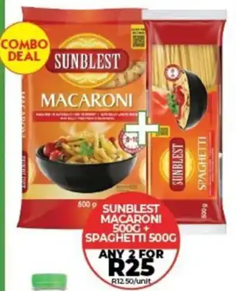 1UP Sunblest macaroni + spaghetti offer